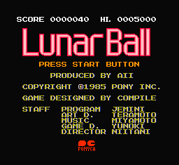 Lunar Pool screenshot 4 for NES